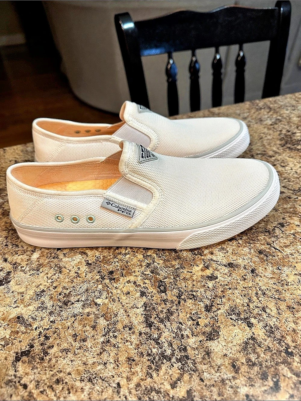 Columbia PFG Bahama Vent Loco Womens Slip-On Sneakers White US 9.5